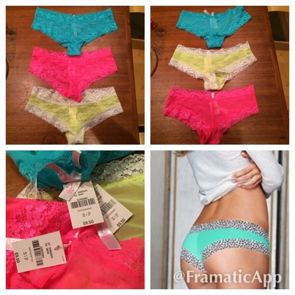PINK Victoria's Secret Accessories - 💥3 CHEEKY UNDIES💥Pink by Victoria's Secret Small