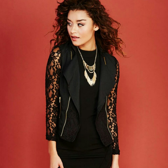 Lace blazer jacket