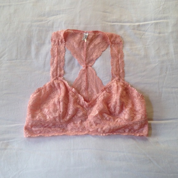 Reserved Free people light pink lace bralette