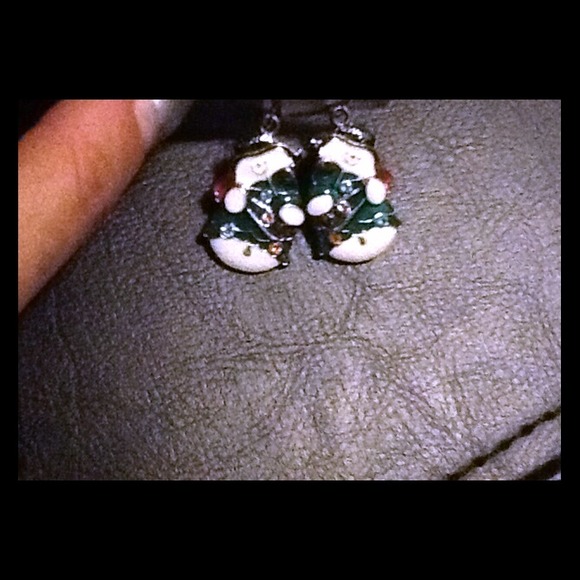 Snowman earrings