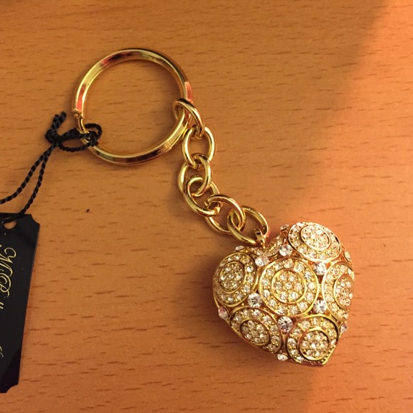 Swarovski heart keychain