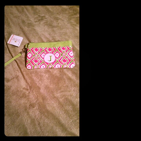 Monogrammed clutch