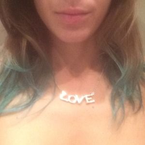 Sterling silver LOVE necklace & earrings