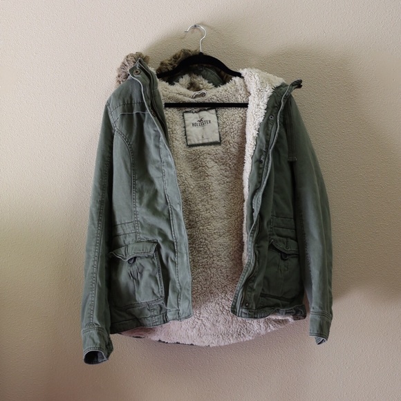 Hollister Forest Green Parka