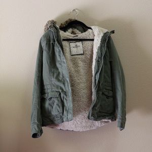 Hollister Forest Green Parka