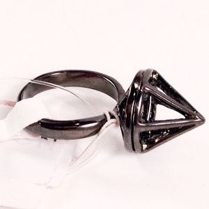 Hematite Spike Stud Ring from Nordstrom NWT