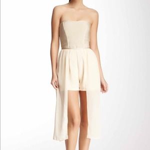 Cream Draped Romper✨