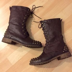 Brown Combat Boots
