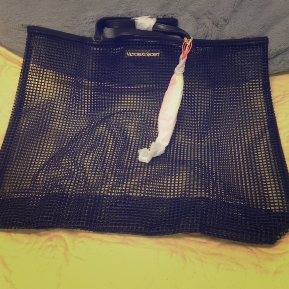 XL large Victoria's Secret mesh beach bag!