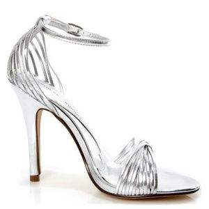 Chinese Laundry Legendary Silver Strappy Sandals