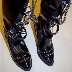 Chanel Leather Chain Boots😻😻