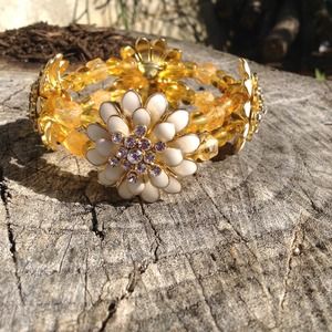 Citrine in bloom  bracelet.