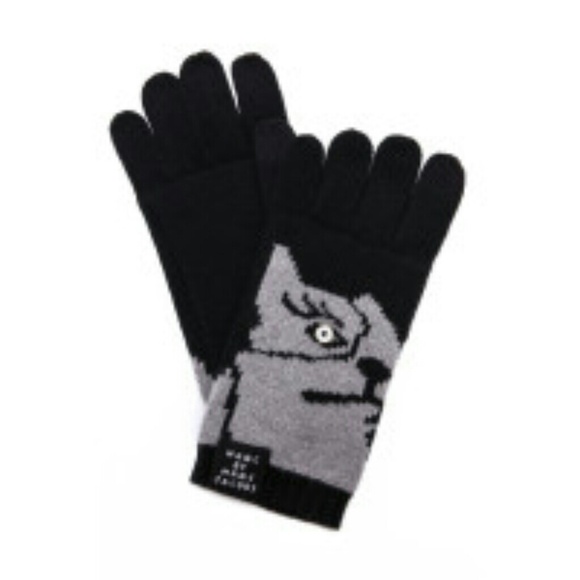 NWT Marc by Marc Jacobs Olive the dog gloves