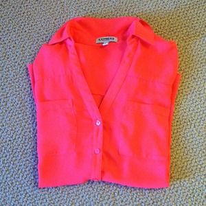 Hot Pink Portofino Shirt from Express