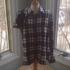 Ralph Lauren wool flannel leather / suede elbows