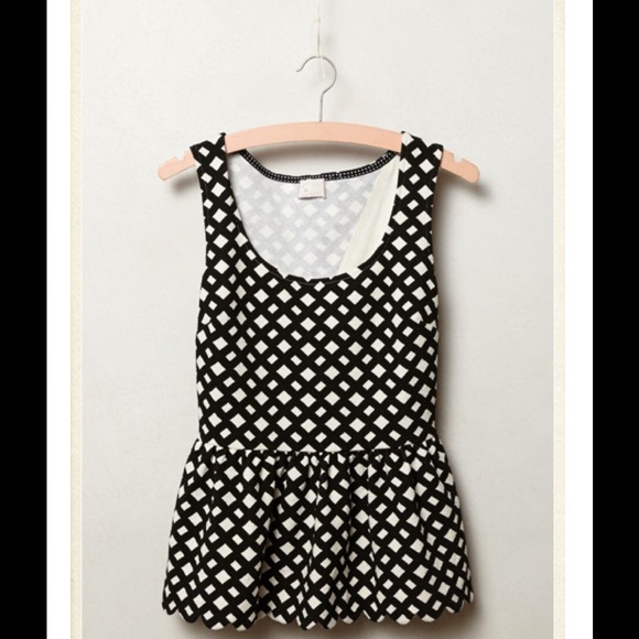 Anthropologie Peplum Top Poshmark Editor Pick!