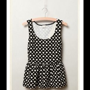 Anthropologie Peplum Top Poshmark Editor Pick!