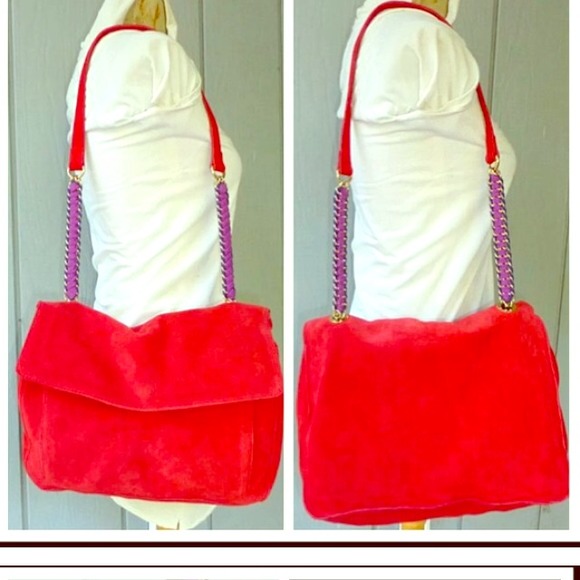 Zara: Red/Suede goldchain/purple stitch (Final)