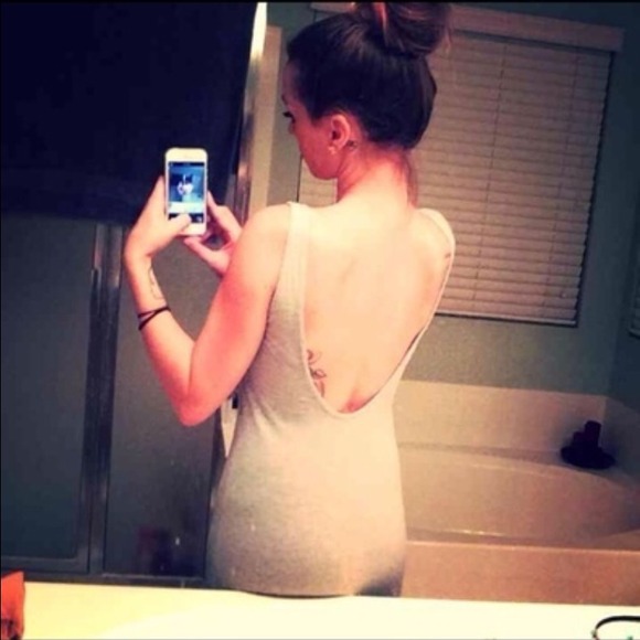 Low cut back dress