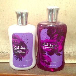 Dark kiss by bath & body works lotion & body wash