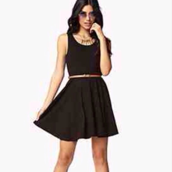 Black skater dress
