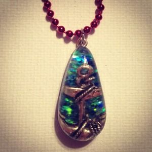 Handmade resin necklace