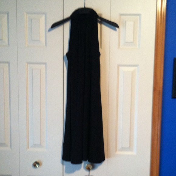 Lauren by Ralph Lauren black halter dress