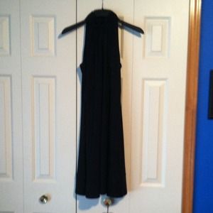 Lauren by Ralph Lauren black halter dress