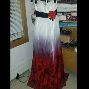 Prom evening pageant dress