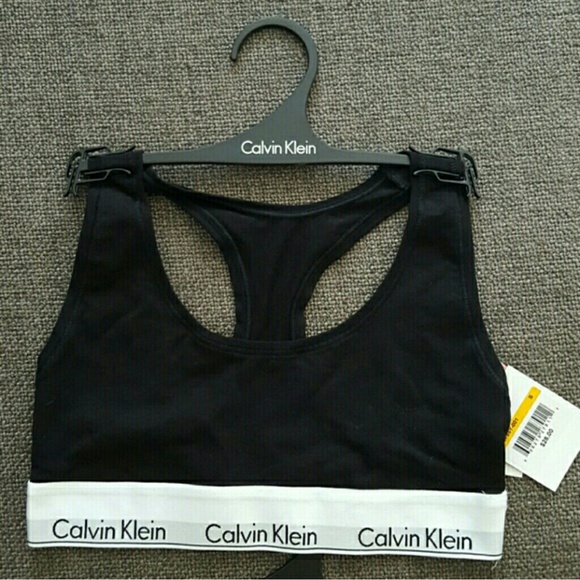 Calvin Klein black cotton bikini underwear & bra - Picture 3 of 4