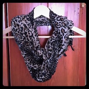 Leopard print scarf