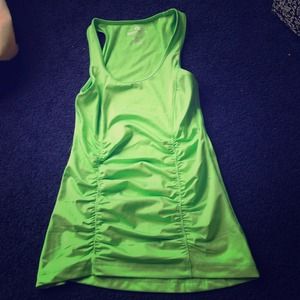 Bright green workout tank top