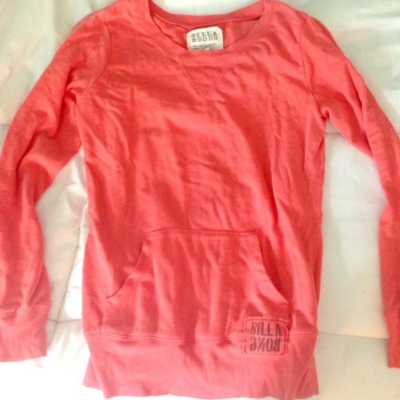 It's a gorgeous coral long sleeve shirt