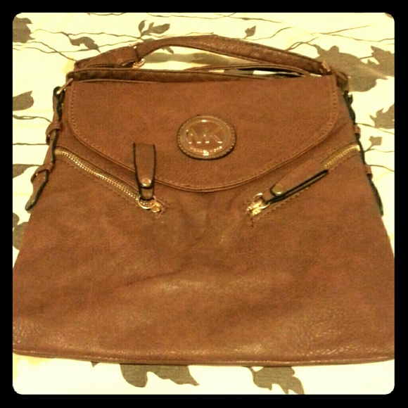 MK brown large crossbody(replica)