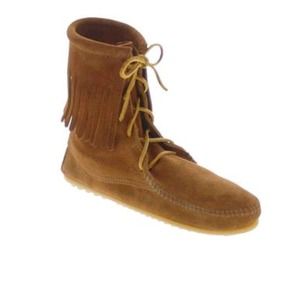 Minnetonka lace up booties