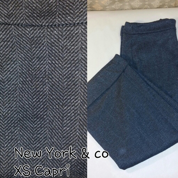 NY & Co black & grey shimmer Capri