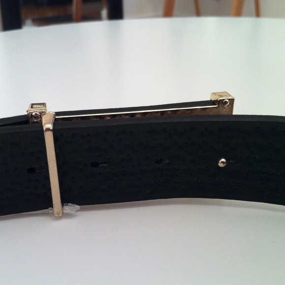 Great black and gold flat studded glam belt - Picture 3 of 4