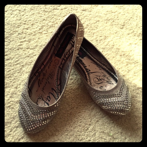 Material Girl Shoes - bling bling flats