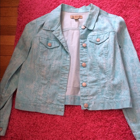 Paisley printed denim style jacket