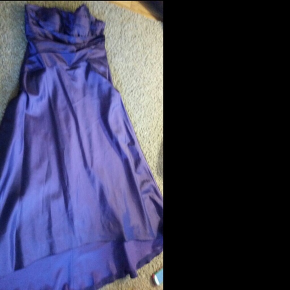 Highlow Egg Plant Formal Dress