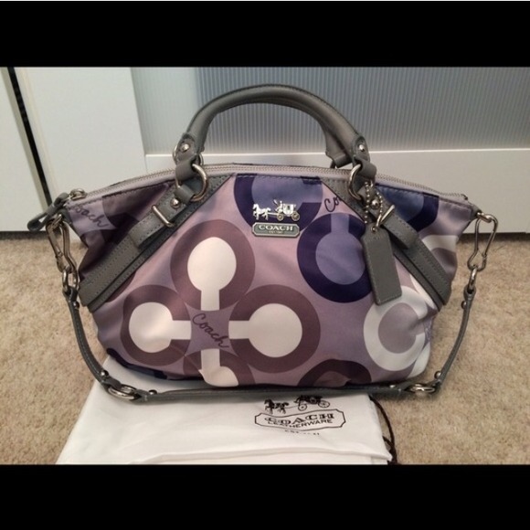 Coach Madison Clover Print Sophia Satchel