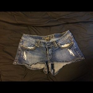 Denim shorts