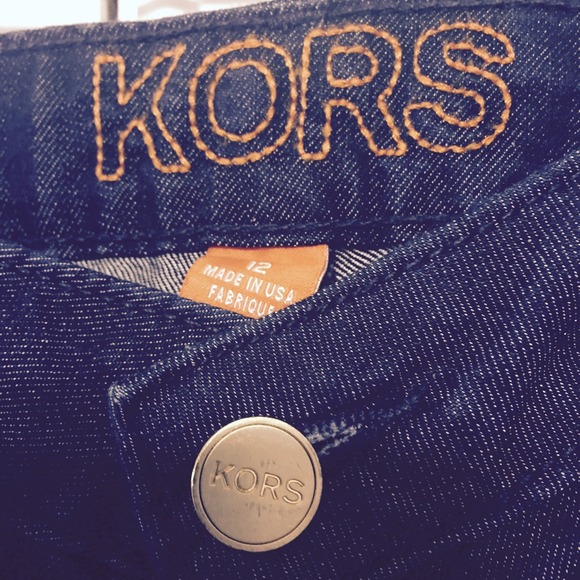 Dark blue denim jeans