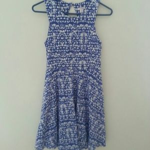 Xhilaration target summer blue and white dress