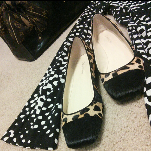Calvin Klein Shoes - 💋Calvin Klein Leopard Pony Print Flats