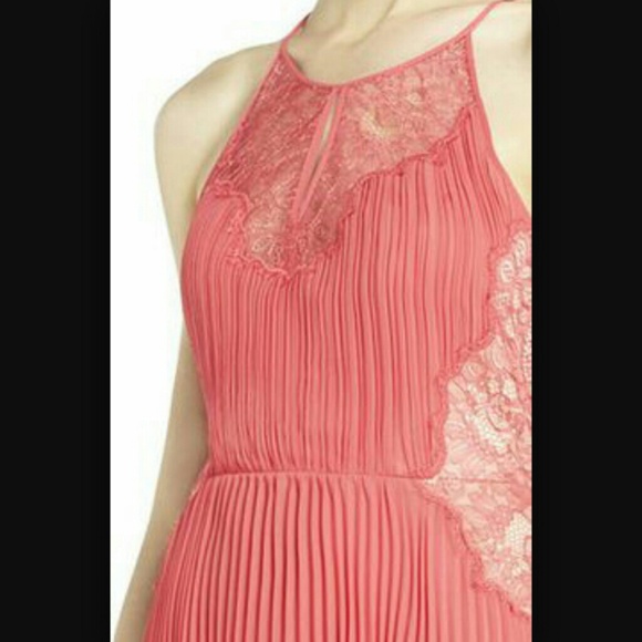 BCBG PEACH CORAL DRESS - Picture 2 of 4