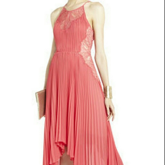 BCBG PEACH CORAL DRESS - Picture 3 of 4