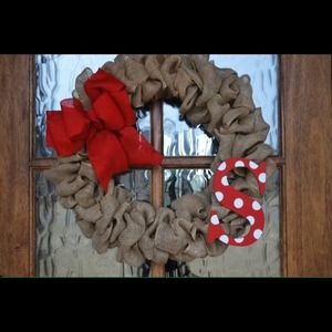 Homemade Burlap Wreath