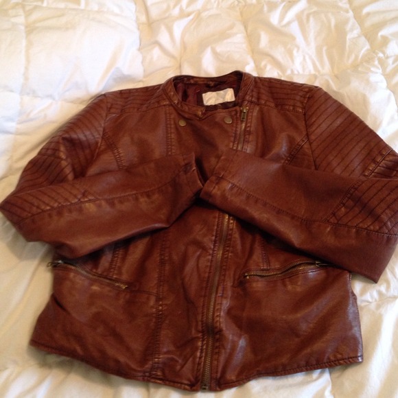 Faux leather jacket