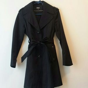 DKNY Trench Coat. Petite Small
